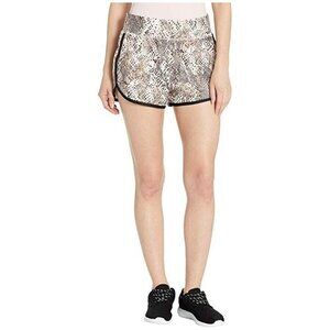 Bebe Sport Women's Running Shorts L Large Snake Print Wide Elastic Waistband NWT